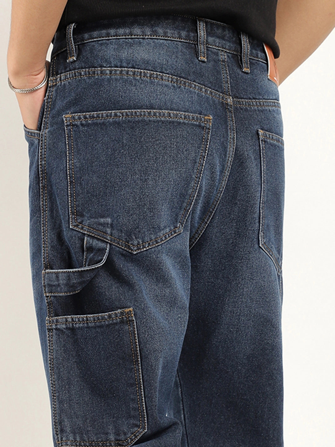 A-line Skirt Jeans for Grace -Candid Classic Blue Denim Jeans