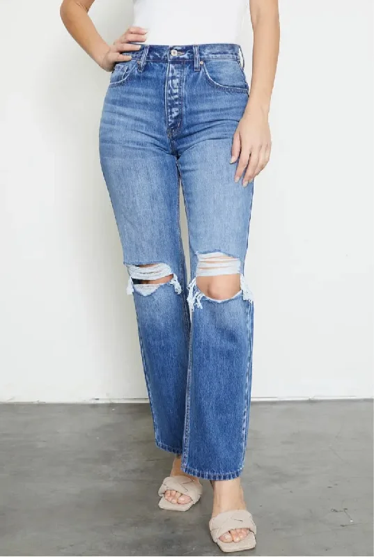 Bermuda Shorts Jeans for Modesty -Karissa 90’s Denim