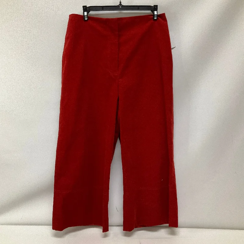 Classic khaki pants for timeless wardrobe staples -Pants Wide Leg By Gianni Bini In Red, Size: 8