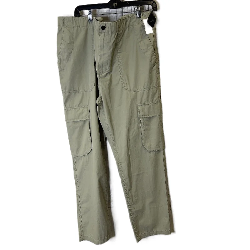 Lightweight culottes pants for summer fashion flair -Pants Cargo & Utility By H&m In Green, Size: Xl