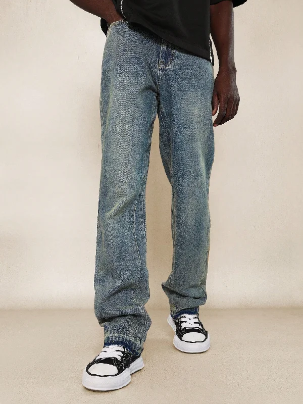 Hiking Jeans for Trail -Flare Fit Washed Jean