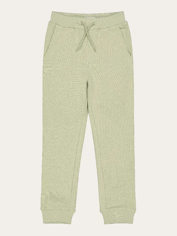 Classic wool pants for cold weather elegance -Jog pant - Swamp