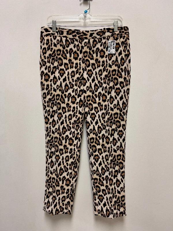 Tapered ankle pants for sleek modern silhouettes -Pants Other By Banana Republic In Animal Print, Size: 8