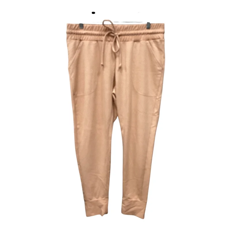 Vintage corduroy pants for retro style vibes -Pants Joggers By Free People In Tan, Size: L