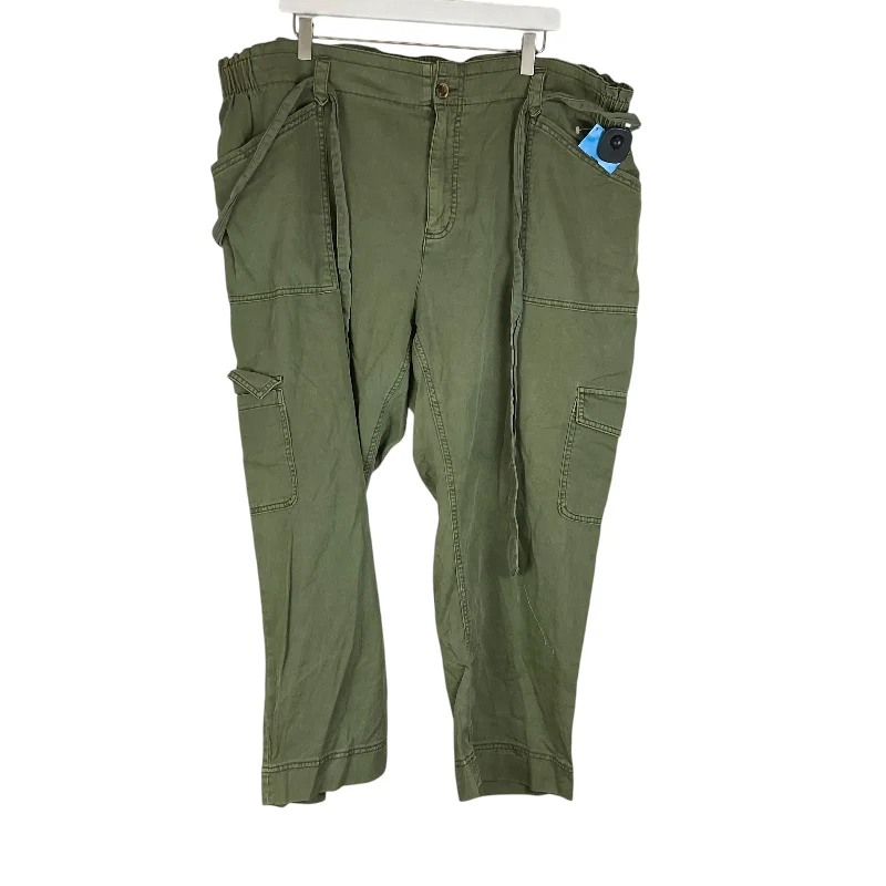 Heavy-duty ripstop pants for extreme hiking durability -Pants Cargo & Utility By Old Navy In Green, Size: 2x