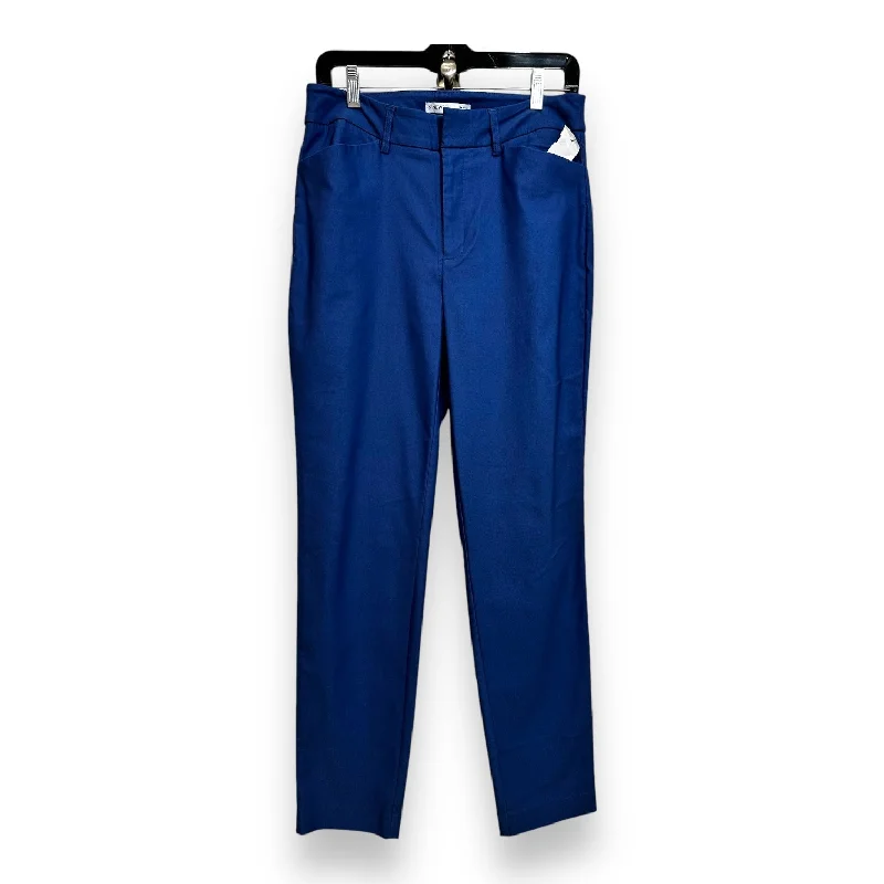 Casual twill pants for easygoing daily outfits -Pants Ankle By Nine West In Royal Blue, Size: 8