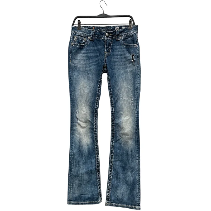 Zipper Fly Jeans for Convenience -MissMe/Bootcut Pants/28/Denim/IDG/