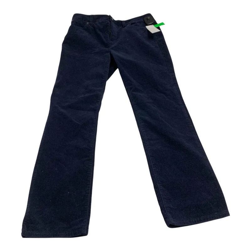 Heavy-duty work pants with tool pocket storage -Pants Corduroy By Talbots In Navy, Size: 8p