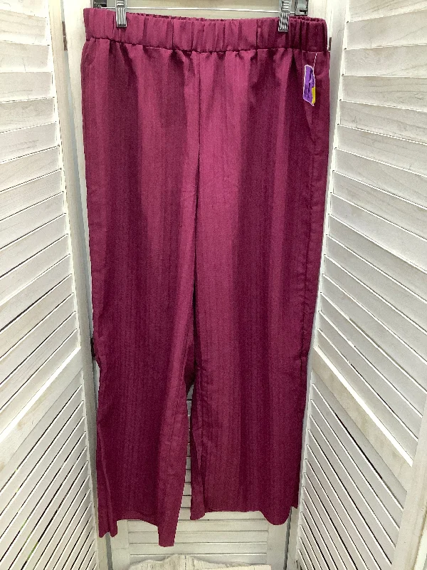 High-waisted skinny pants for trendy women’s fashion -Pants Wide Leg By Shein In Purple, Size: Xl