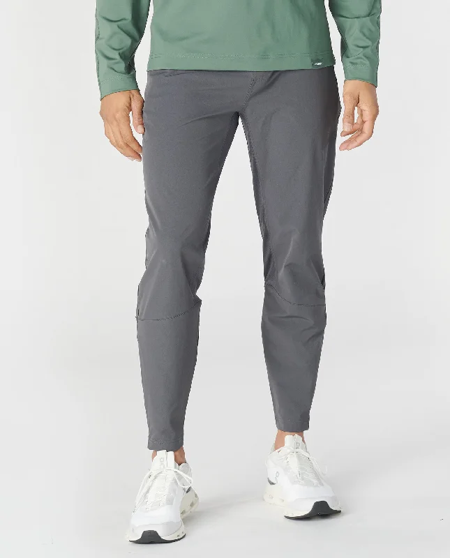 Athletic track pants for running training days -Carson Pant Charcoal Gray