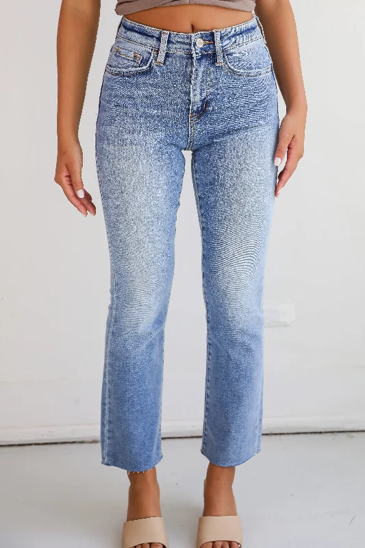 Designer Jeans for Luxury -Lily Light Wash High-Rise Kick Flare Jeans