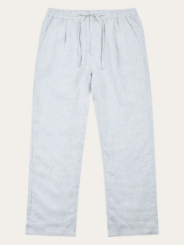 Insulated snow pants for winter outdoor fun -Loose linen pant - Dusk Blue