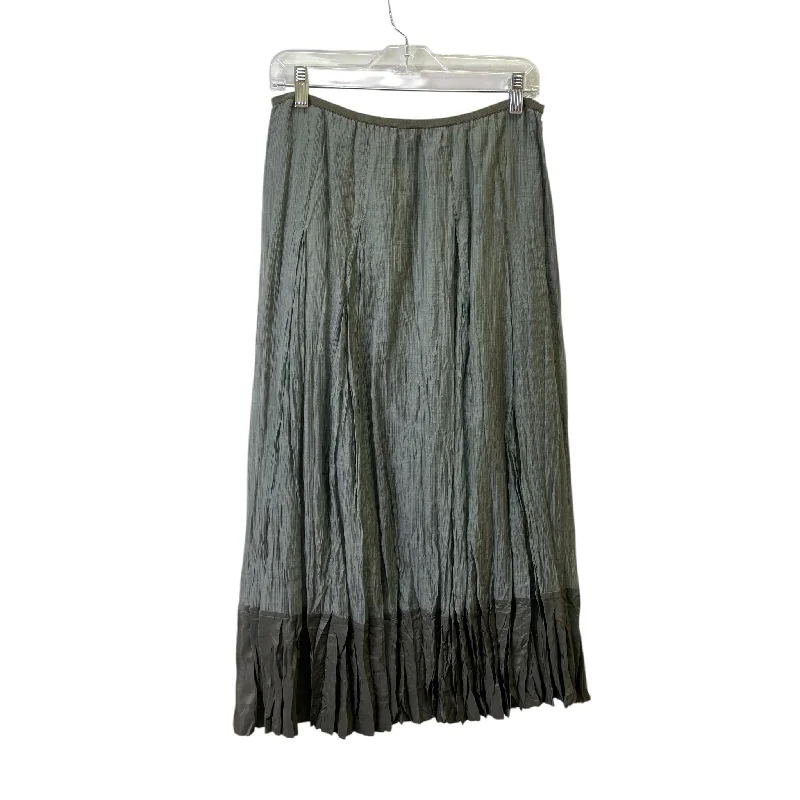 Wrap skirts for easy adjustable fit -Skirt Maxi By Nic + Zoe In Green, Size:8