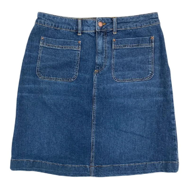 Affordable skirts for budget-friendly wardrobe updates -Skirt Mini & Short By Boden In Blue, Size: 12