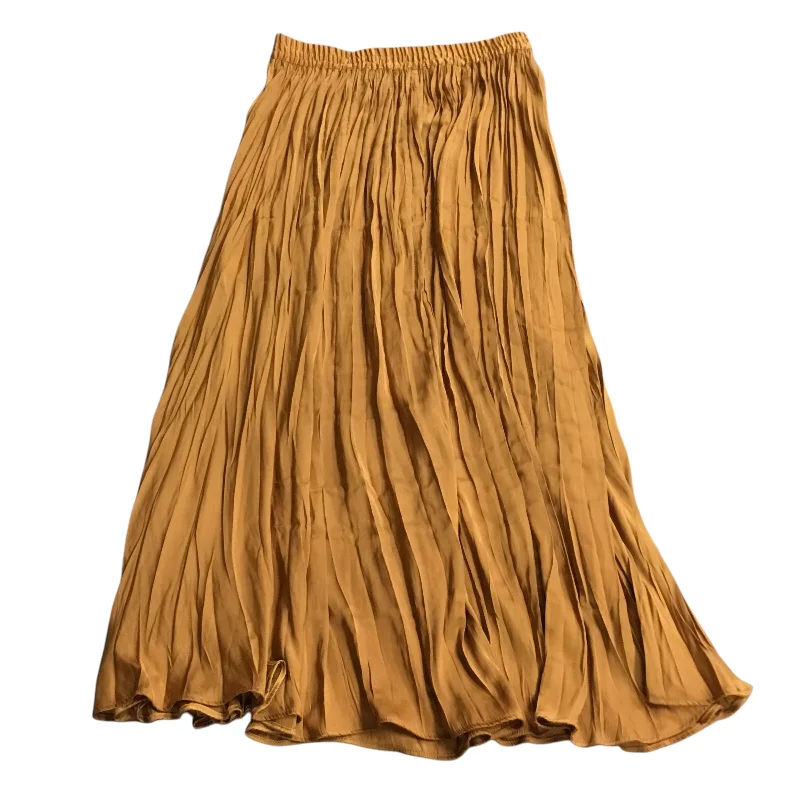 Soft cotton skirts for cozy comfort -Skirt Maxi By Tahari By Arthur Levine In Yellow, Size: S