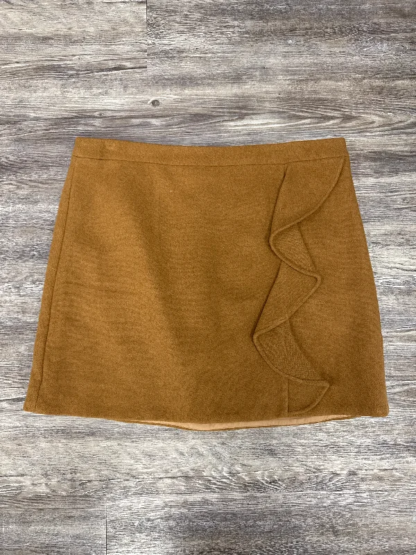 Cute denim skirts for youthful cool -Skirt Mini & Short By J. Crew In Tan, Size: 14