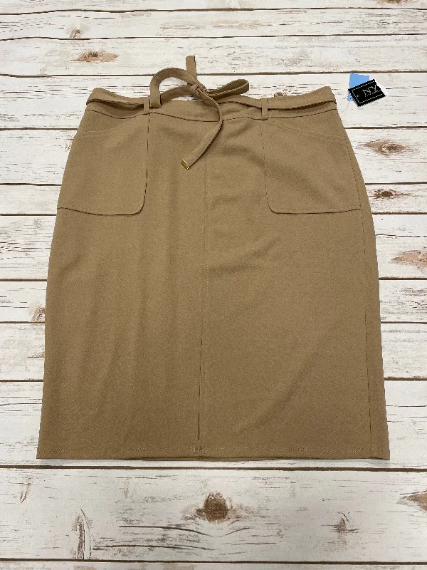 Lightweight cotton skirts for summer ease -Skirt Midi By Cme In Brown, Size: L