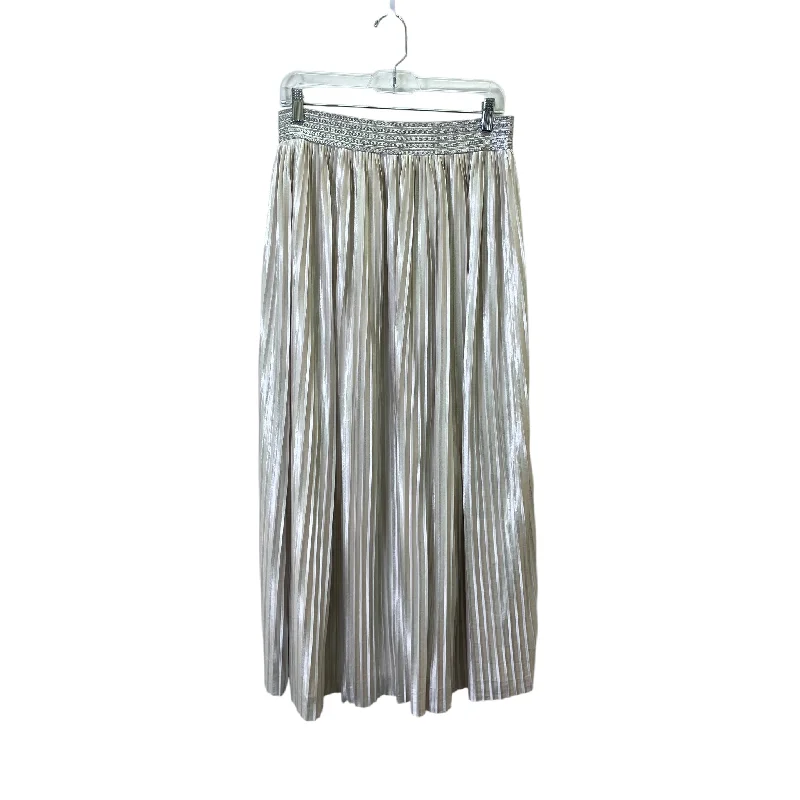 Luxury skirts with elegant silk sheen -Skirt Maxi By Chicos In Cream, Size:M