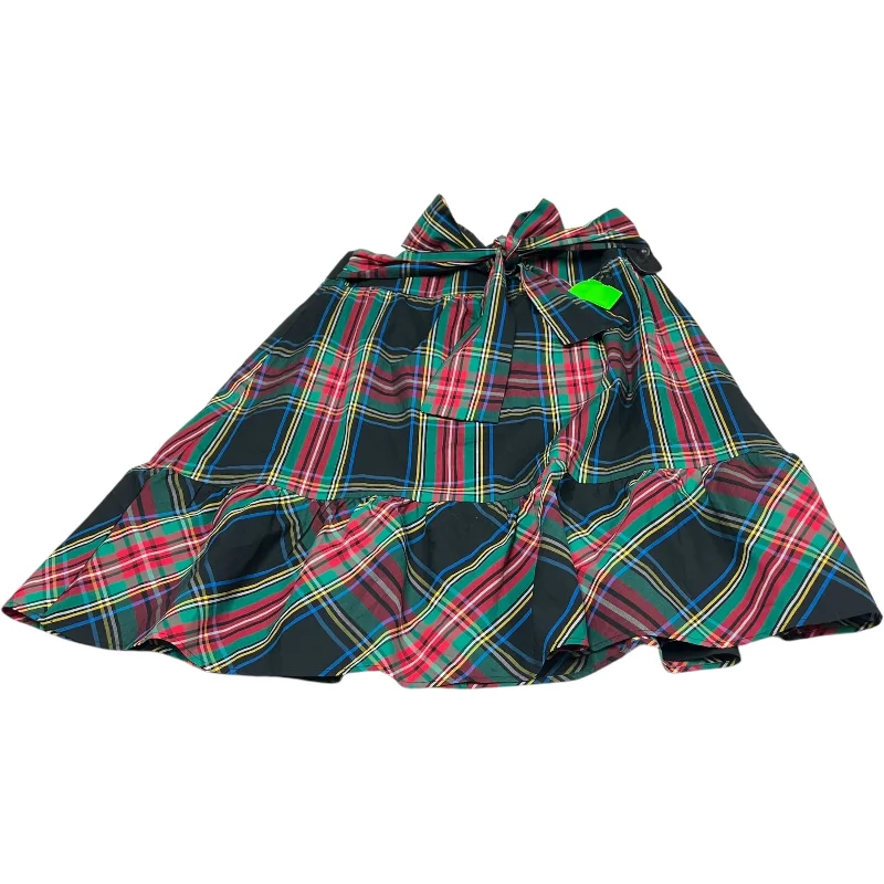 Affordable skirts for simple daily outfits -Skirt Mini & Short By J. Crew In Plaid Pattern, Size: S