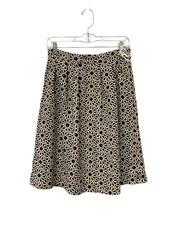 Luxury satin skirts for evening event elegance -Skirt Midi By Clothes Mentor In Animal Print, Size: S