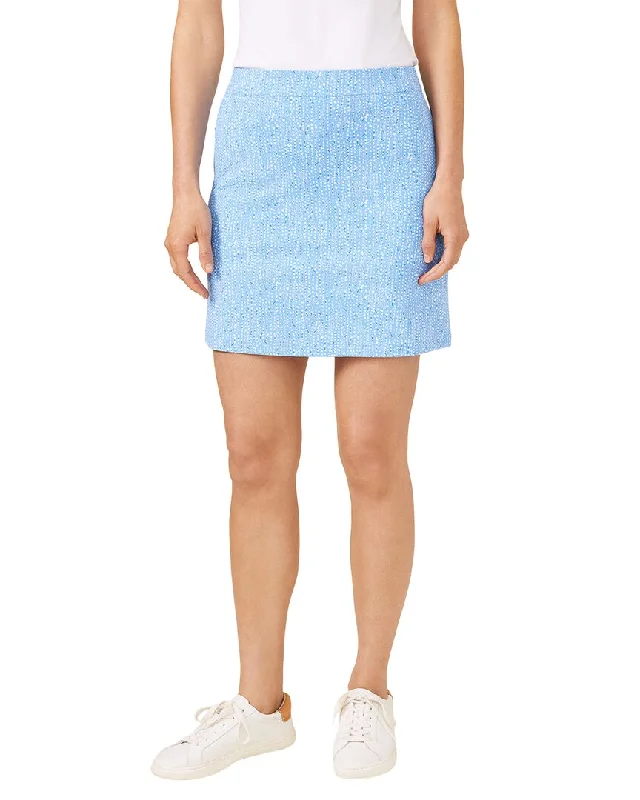 Ruched bodycon dress for women with gathered fabric and flattering fit -J.McLaughlin Briana Skort