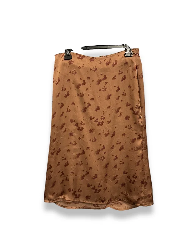 Classic black maxi skirts for versatility -Skirt Midi By Cmc In Brown, Size: M