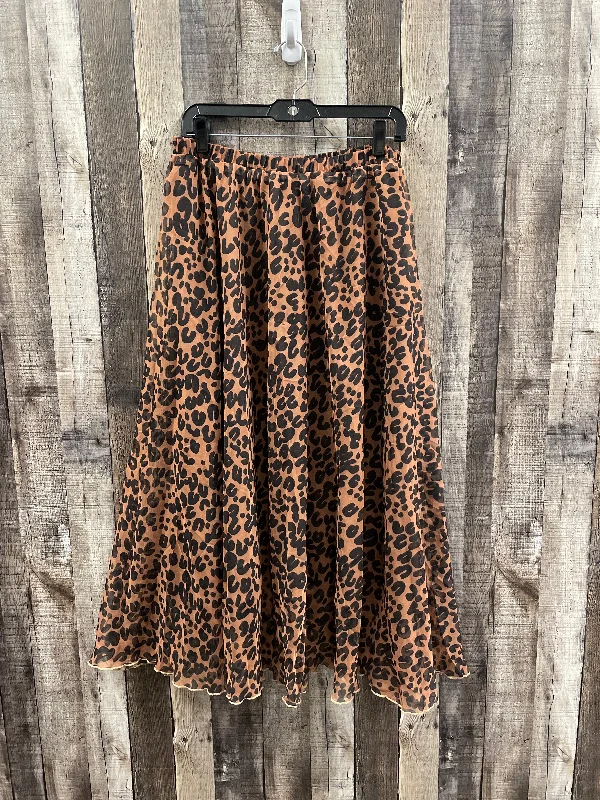 Designer mini skirts for high-end appeal -Skirt Maxi By Studio In Animal Print, Size: L