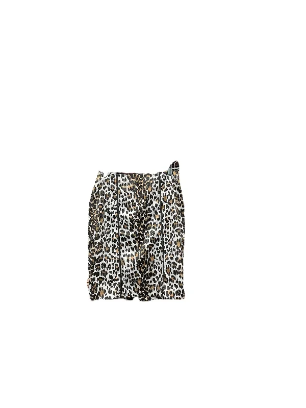 Trendy midi skirts for modern fashionistas -Skirt Midi By White House Black Market In Animal Print, Size: 4