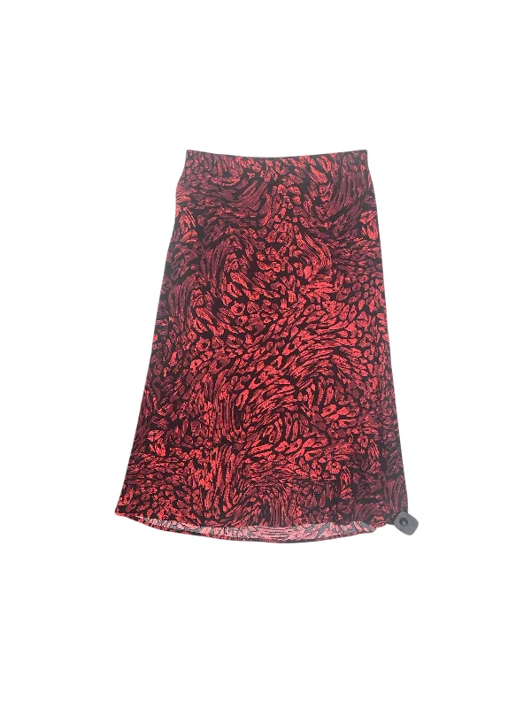 Affordable skirts for budget-friendly wardrobe updates -Skirt Midi By Rachel Roy In Black & Red, Size: 4