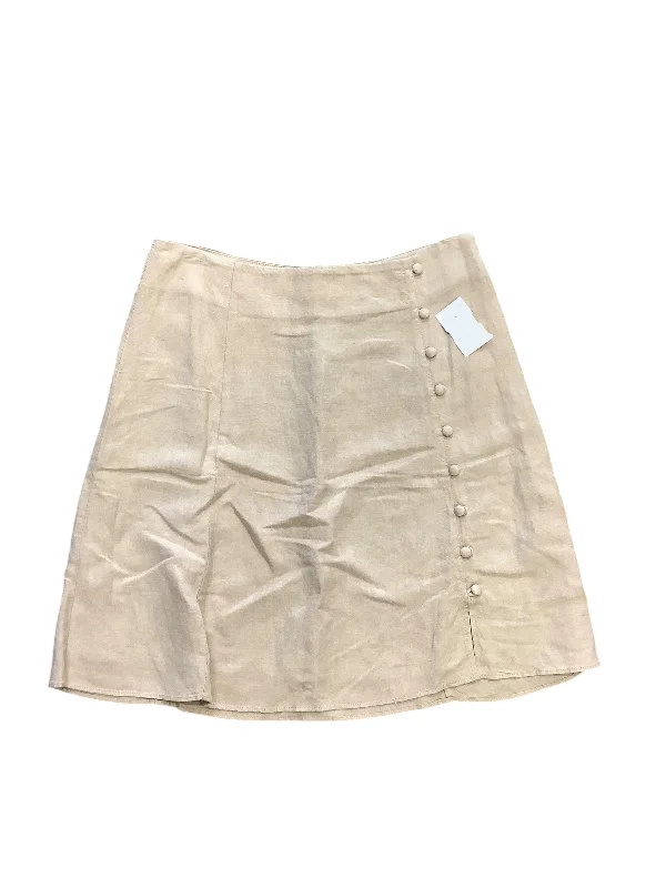 Patterned midi skirts for eye-catching style -Skirt Mini & Short By Loft In Tan, Size: 2