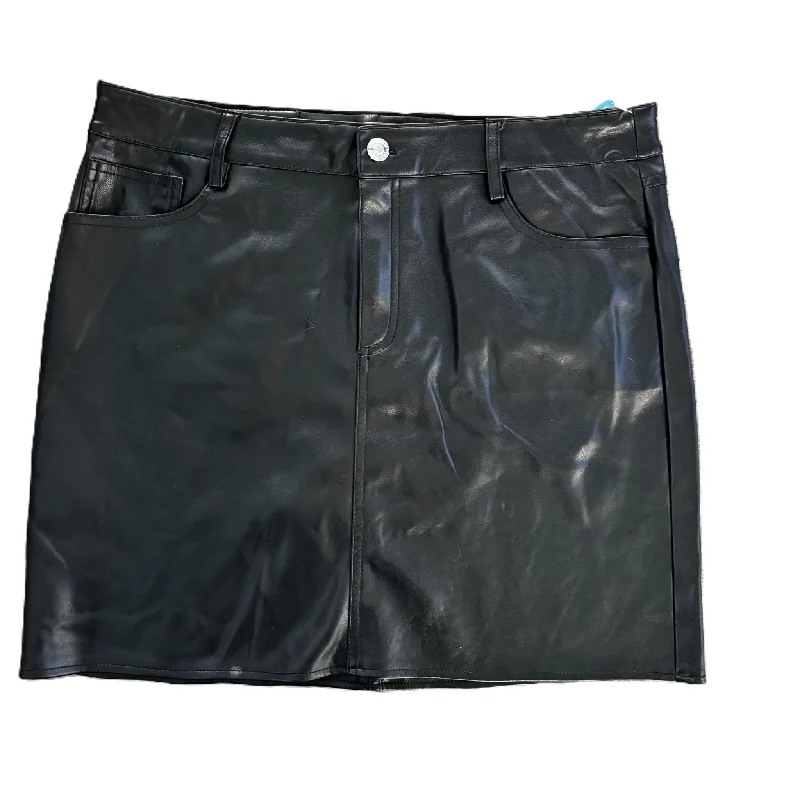 Cute denim skirts for youthful cool -Skirt Mini & Short By Marc New York In Black, Size: 12