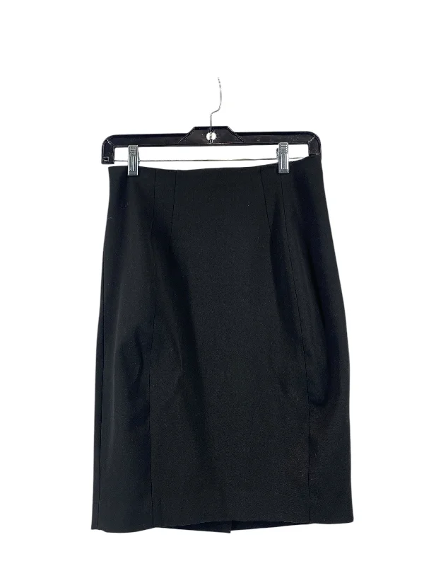 Trendy leather skirts for edgy modern looks -Skirt Midi By Express In Black, Size: 2