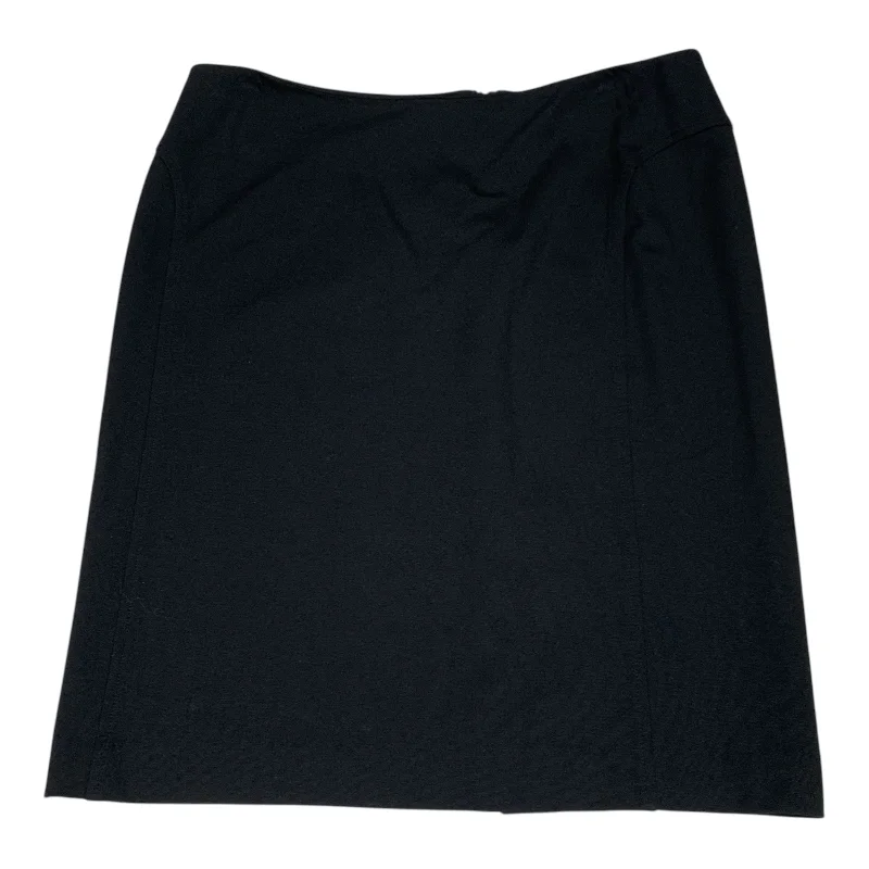 Vintage skirts with 70s-inspired designs -Skirt Midi By Talbots In Black, Size: Lp