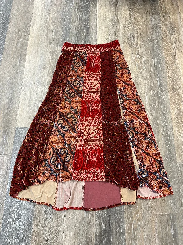 Affordable denim skirts for everyday cool -Skirt Maxi By Free People In Multi-colored, Size: 4