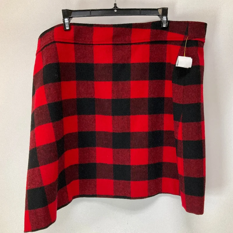 Durable skirts for active lifestyle needs -Skirt Mini & Short By J. Crew In Plaid Pattern, Size: 22