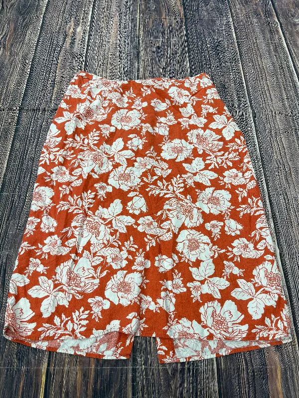 Patterned skirts for artistic standout appeal -Skirt Maxi By Old Navy In Orange, Size: 2x