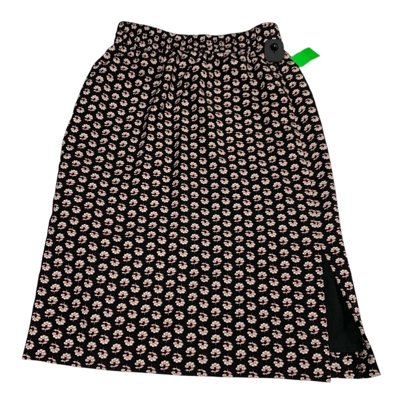 Luxury satin skirts for evening event elegance -Skirt Midi By J. Crew In Black, Size: Xs