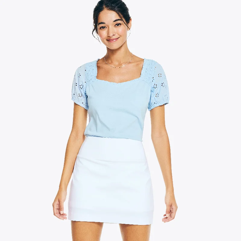 Peplum bodycon dress for women with flared details and feminine flair -Nautica Womens Pull-On Skort