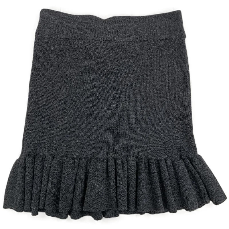 Flowy chiffon skirts for romantic summer days -Skirt Mini & Short By Club Monaco In Charcoal, Size: S