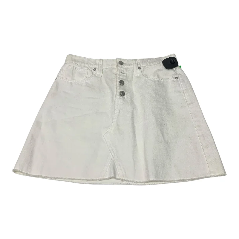 A-line skirts with flared hem elegance -Skirt Mini & Short By Madewell In White, Size: Xs