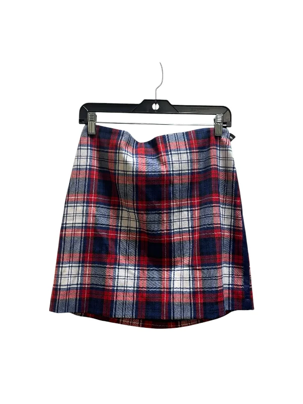 Trendy leather skirts for edgy modern looks -Skirt Midi By Vineyard Vines In Red, Size: 2