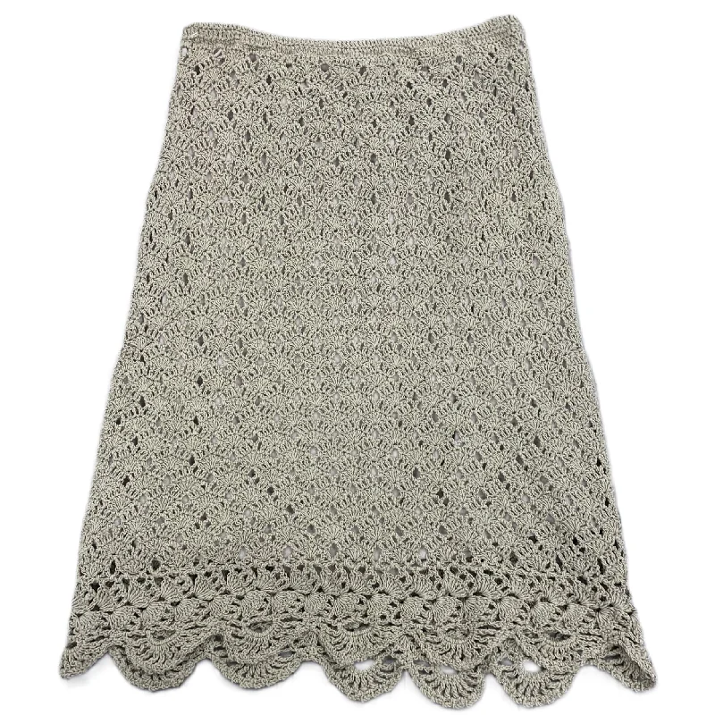 Casual skirts for relaxed weekend lounging -Skirt Midi By Bcbgmaxazria In Taupe, Size: 4