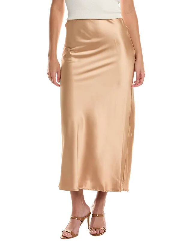 Cowl neck bodycon dress for women with draped fabric and figure-flattering fit -70/21 Midi Skirt