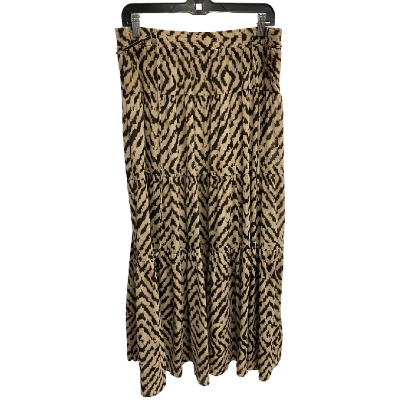 Pleated midi skirts for elegant everyday looks -Skirt Maxi By Loft In Animal Print, Size: 8