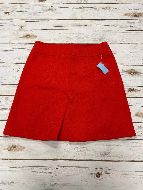 Affordable skirts with trendy slit details -Skirt Mini & Short By Loft In Red, Size: 6