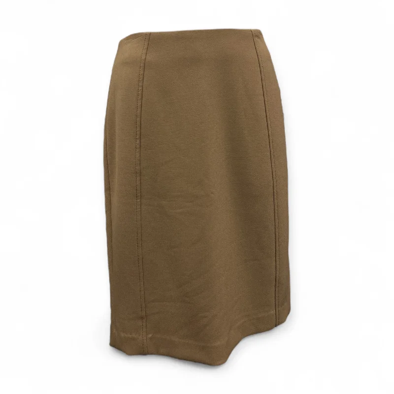 Patterned midi skirts for eye-catching style -Skirt Midi By Halogen In Tan, Size: 10