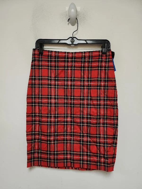 Stretchy skirts for all-body inclusivity -Skirt Mini & Short By J. Crew In Plaid Pattern, Size: 2