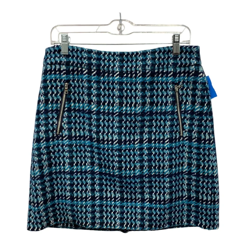 Pleated skirts for sophisticated evening wear -Skirt Mini & Short By Loft In Blue, Size:8