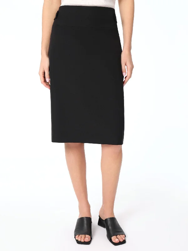 Sleeveless bodycon dress for women with body-hugging fit and flattering design -Bi-Stretch High-Rise Skirt