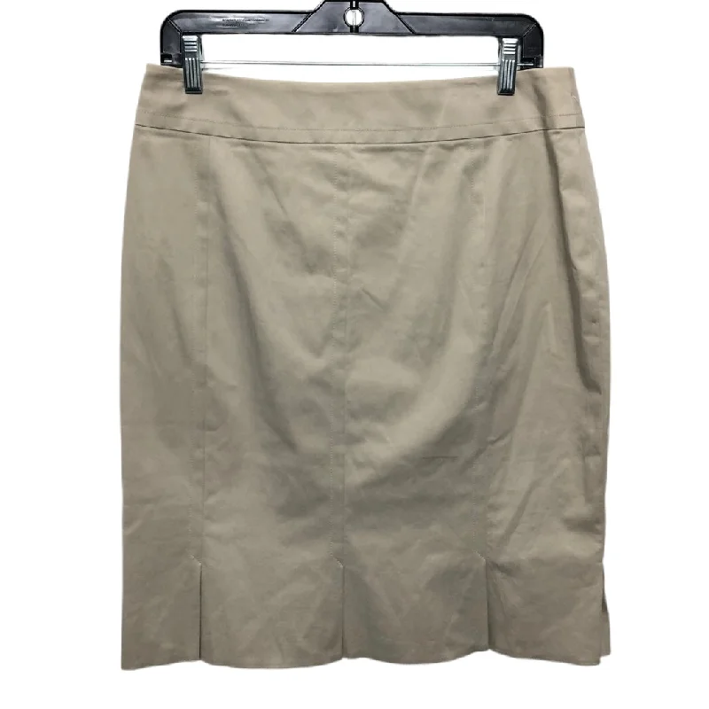 Lightweight cotton skirts for summer ease -Skirt Mini & Short By Akris In Beige, Size: 10